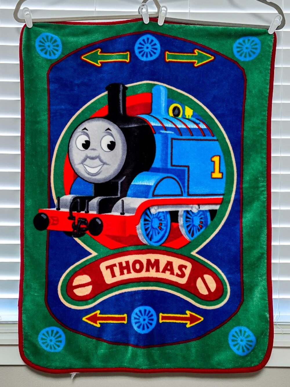 Vintage 2006 Thomas the Train & Friends Plush Fleece Blanket Toddler Throw